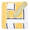Arkwright Home Aston & Arden Pinstriped Beach Towel 35x70 Yellow/Navy BT-PINSTR-25YN - alternate 1